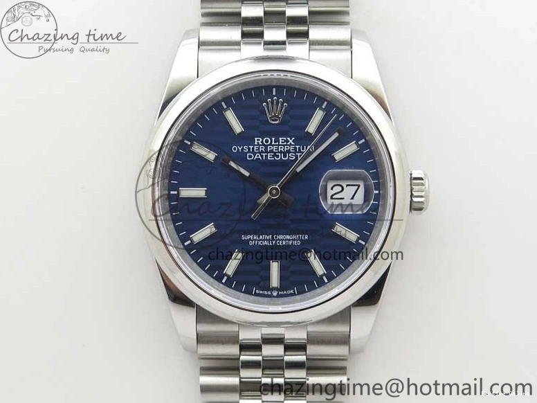 0211 DateJust 36 SS 126200 BP Maker 1:1 Best Edition New Blue Dial on Jubilee Bracelet Resilient 2529